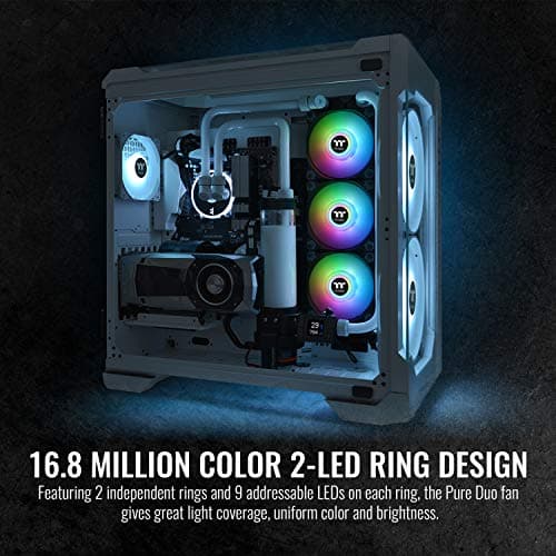 Thermaltake Pure Duo 140mm Black ARGB PWM 2-Pack image