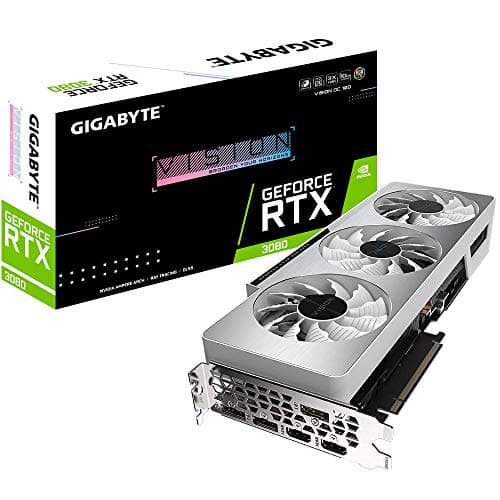 Gigabyte Vision OC GeForce RTX 3080 10GB GDDR6X Silver / White main image