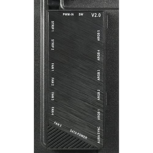 Gamemax Black Hole Black USB3.0 Tempered Glass ATX Mid Tower Gaming Computer Case w/2 x 200mm ARGB Ring Fan x Front and 1 x 120mm ARGB Ring Fan x Rear (Pre-Installed) image