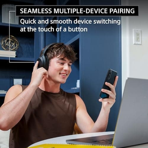 Sony WH1000XM4 Closed Silver Headphones image