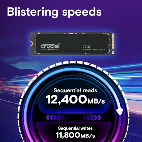 Crucial T700 2TB M.2 SSD PCIe 5.0 NVMe image