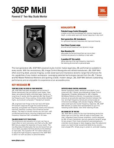 JBL LSR305 2.0 Channel 82 W Speaker System image