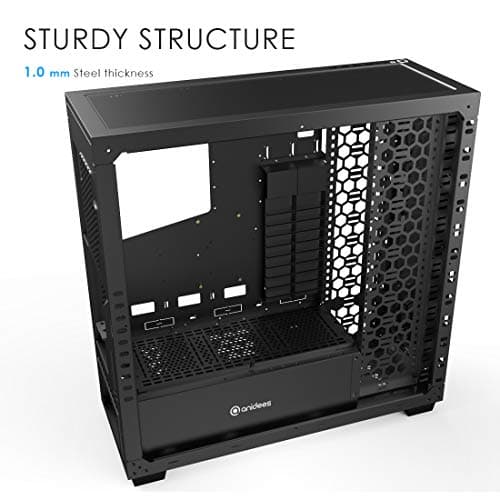Anidees AI CRYSTAL XL PRO LITE ATX Full Tower Black Tempered Glass image