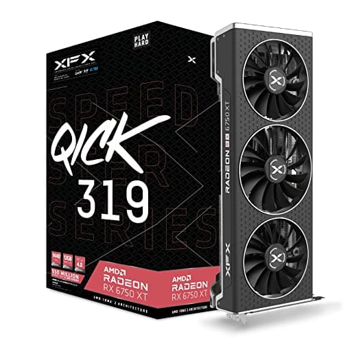 XFX Radeon RX 6750 XT Speedster QICK 319 Ultra 12GB GDDR6 Silver / Black main image