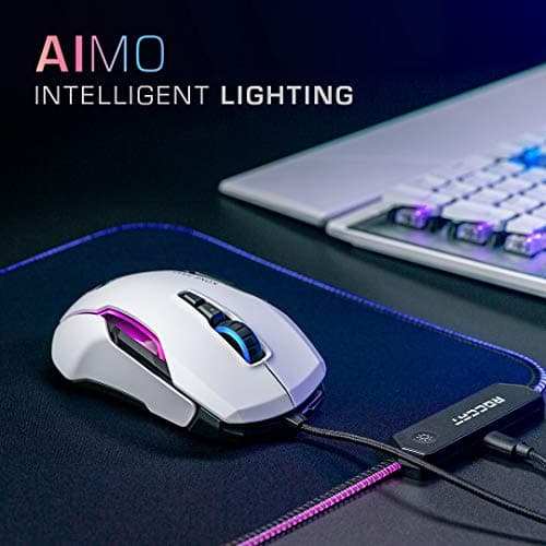 ROCCAT Kone AIMO Remastered White Wired Optical Gaming Mouse image