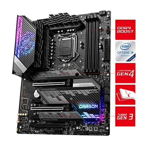 MSI MPG Z590 GAMING CARBON WIFI Gaming Motherboard image