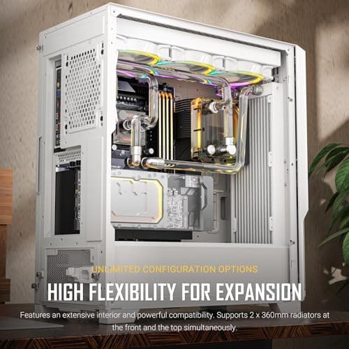 Antec P20C ATX Mid Tower White with Tempered Glass Side Panel and USB 3.2 Gen 2 Type-C, USB 3.2 Gen 1 Type-A image