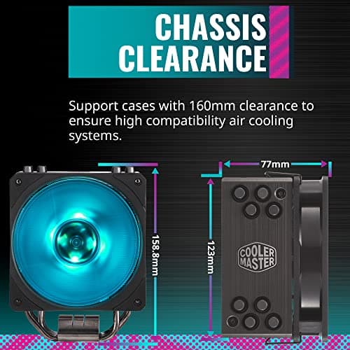 Cooler Master Hyper 212 Air RGB Black Edition 159mm 59 CFM Black image