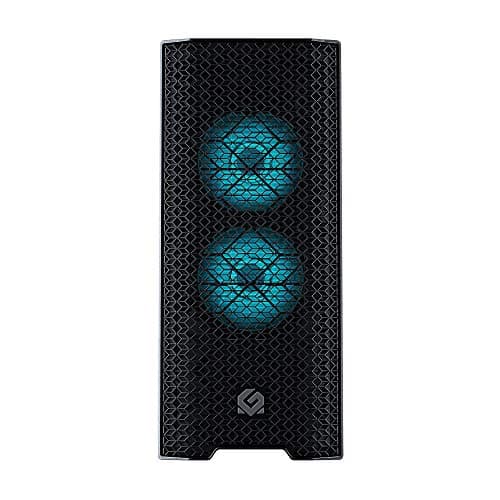 MagniumGear Neo Air ATX Mid Tower White / Black Tempered Glass Side Panel, USB 3.2 Gen 1 Type-A Front Panel, 450 x 200 x 460 mm Dimensions image