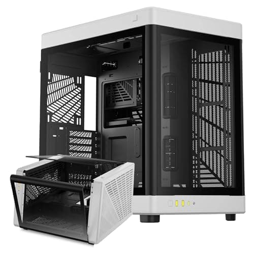 GAMDIAS NESO P1 ATX Full Tower Black / White Tempered Glass Side Panel, USB 3.2 Gen 2 Type-C, USB 3.2 Gen 1 Type-A image
