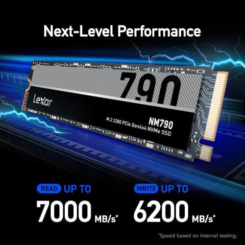 Lexar NM790 8TB M.2-2280 SSD PCIe 4.0 x4 NVMe image