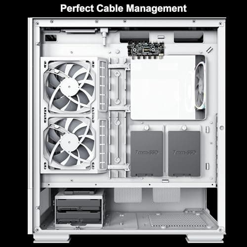 Montech SKY TWO ATX Mid Tower White Tempered Glass image