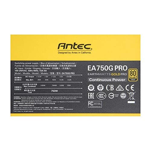 Antec EARTHWATTS GOLD PRO 750W Semi-Modular 80+ Gold image