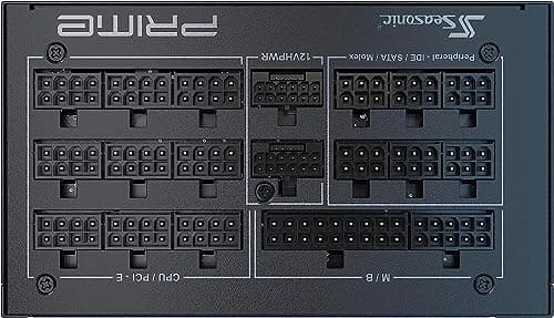 SeaSonic PRIME PX-1600 ATX 3.0 Black / Silver ATX 1600W Fully Modular 80+ Platinum Certified image