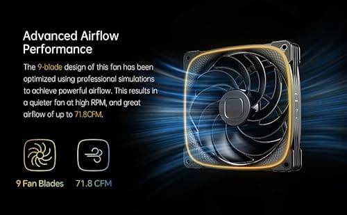 Geometric Future Squama 2503R 140mm Black PWM RGB image