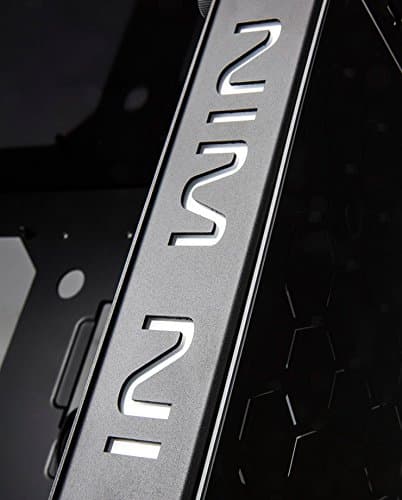 IN WIN 805 GOLD / Black Aluminum / Tempered Glass ATX Mid Tower Computer Case Compatible with ATX 12V/EPS (up to 220mm) Power Supply image