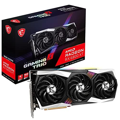 MSI Gaming X Trio Radeon RX 6800 XT 16GB GDDR6 Silver / Black image