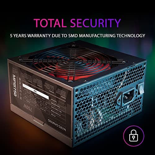 Mars Gaming MPIII750 White ATX 750W Non-Modular image