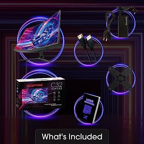 Sceptre C325B-185RD 31.5" 1080p 185Hz VA Curved Monitor image