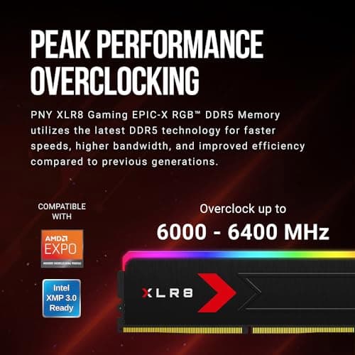 PNY XLR8 Gaming RGB DDR5-6400 CL36 32GB (2x16GB) image