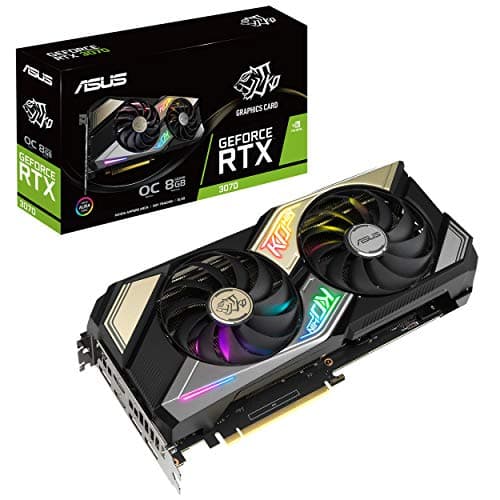 Asus KO Gaming OC GeForce RTX 3070 8GB GDDR6 Black / Silver image
