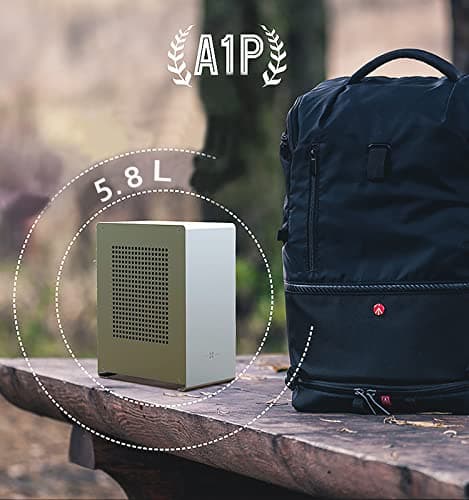 ZZEW A1 Plus Mini-ITX Tower Silver Mesh Side Panel, USB 3.2 Gen 1 Type-A Front Panel, 200 x 114 x 253 mm image