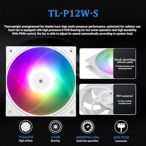 Thermalright Frozen Warframe ULTRA ARGB Water 360mm White image