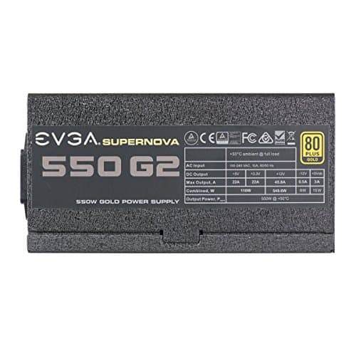 EVGA SuperNOVA 550 G2 550W Fully Modular 80+ Gold Certified image
