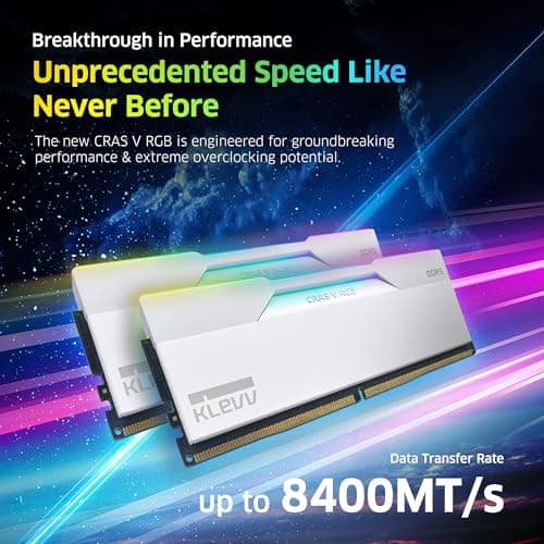 Klevv CRAS V RGB White DDR5-6000 CL30 64GB (2x32GB) image