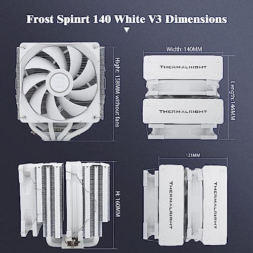 Thermalright Frost Spirit 140 Air 158mm 77.8 CFM Gray image