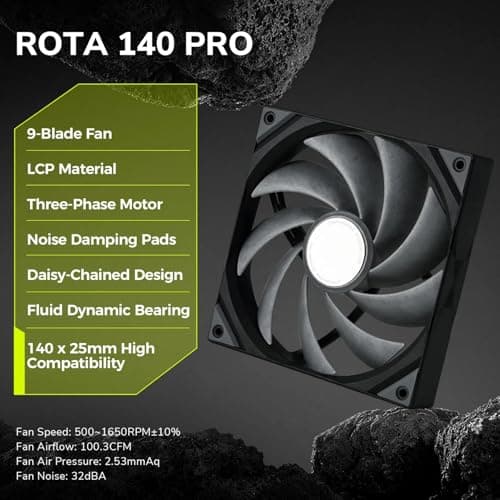 TRYX PANORAMA Water 280mm 100.3 CFM Black image