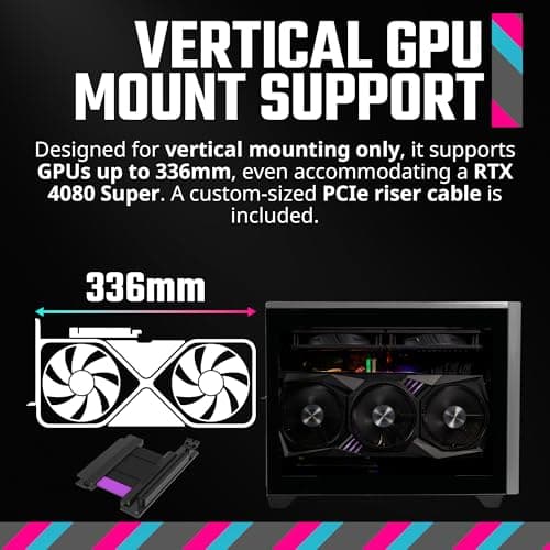 Cooler Master NR200P MAX UK Edition Mini-ITX Tower Black Tempered Glass image