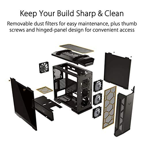 Asus TUF Gaming GT501 ATX Mid Tower Black / Gray with Tempered Glass Side Panel and USB 3.2 Gen 1 Type-A image