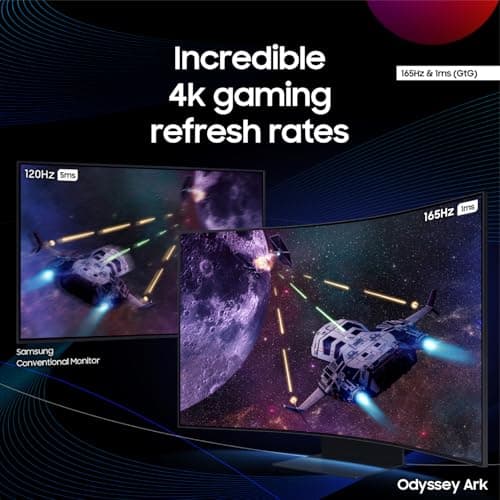 Samsung Odyssey Ark 2nd Gen 55" 4K 165Hz Mini LED VA Curved Monitor image
