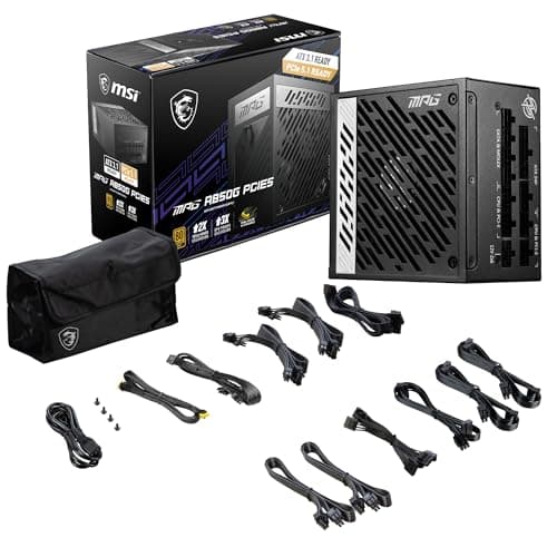 MSI MPG A850G PCIE5 Black 850W Fully Modular 80+ Gold image