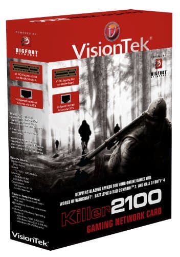 VisionTek Bigfoot Killer 2100 Gigabit Ethernet PCIe x1 image