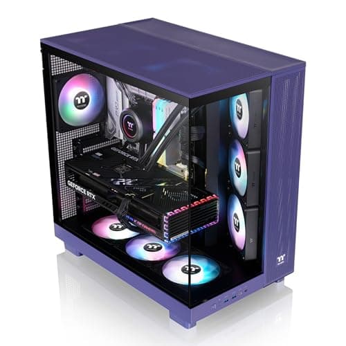  Thermaltake View 380 XL TG ARGB ATX Mid Tower Purple Tempered Glass (Future Dusk) image