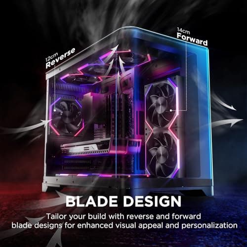 Asiahorse Nyota A14 140mm PC Case Fan – High-Efficiency Cooling Black image