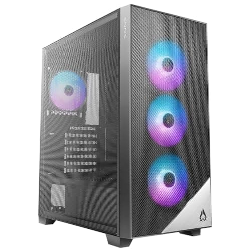 Azza Aero ATX Mid Tower Black Mesh Side Panel main image