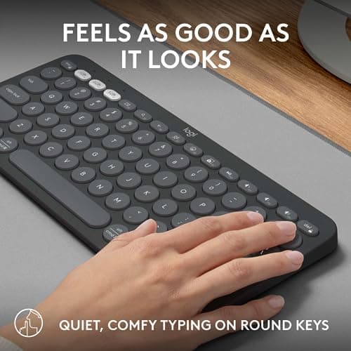 Logitech Pebble Keys 2 K380S Bluetooth Standard Keyboard image