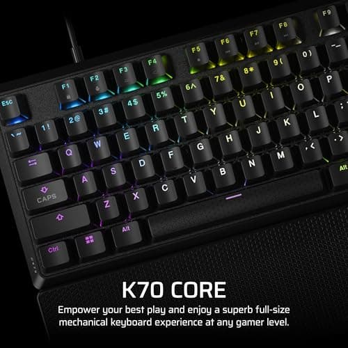 Corsair K70 CORE with Palmrest RGB Wired Gaming Keyboard image