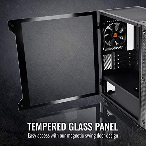 Thermaltake S300 Tempered Glass Edition ATX Mid-Tower Computer Case with 120mm Rear Fan Pre-Installed CA-1P5-00M1WN-00 image