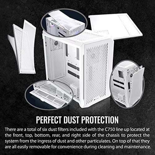 Thermaltake CTE C750 Air ARGB ATX Full Tower White Tempered Glass Side Panel image