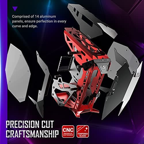 Antec TORQUE ATX Mid Tower Black / Red Tempered Glass Side Panel, USB 3.2 Gen 2 Type-C USB 3.2 Gen 1 Type-A image