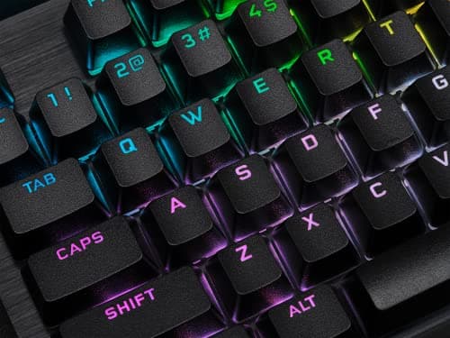 Corsair K70 RGB PRO Cherry MX Speed Silver Wired Gaming Keyboard image