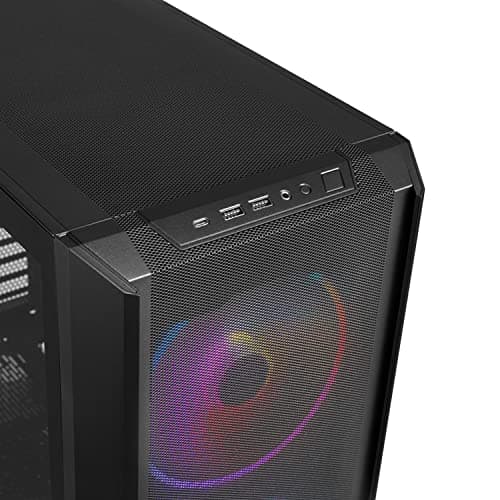 Lian Li LANCOOL 216 RGB EATX Mid Tower Black Tempered Glass Side Panel image