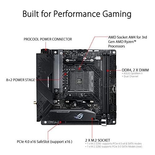Asus B550 ROG STRIX B550-I GAMING AM4 DDR4 Mini ITX image