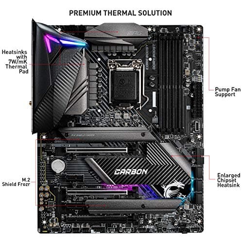 MSI Z490 MPG GAMING CARBON WIFI DDR4 ATX image