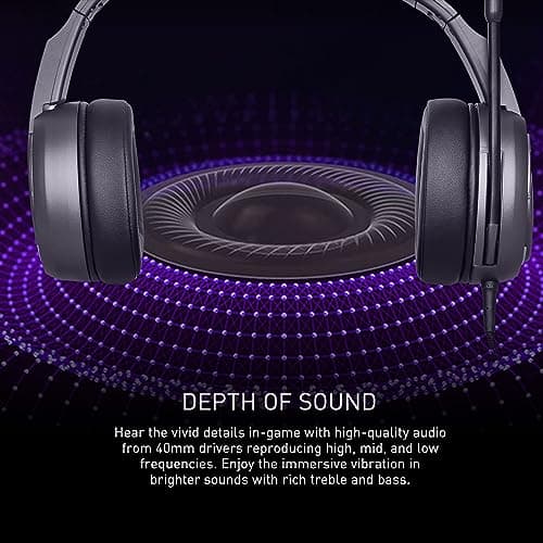 MSI IMMERSE GH40 Wired Closed-Back Headphones ENC Black image