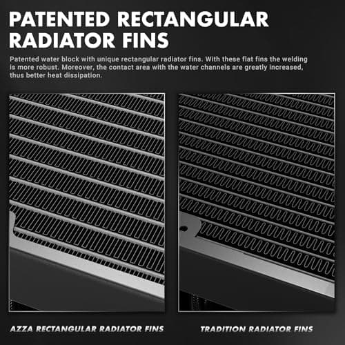 Azza CUBE Water 240mm 57.5 CFM Black image